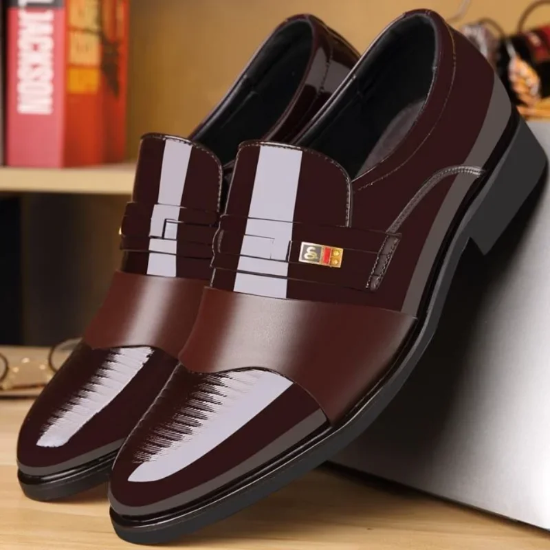 Leather Work Oxfords - Erkekler için deri ayakkabı Düğün Resmi