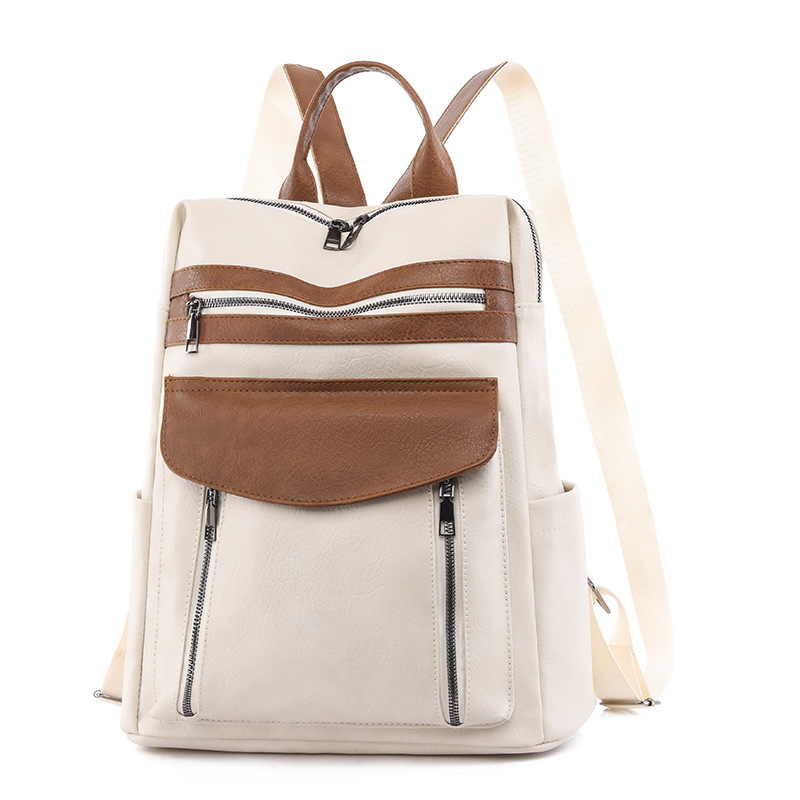 Leather Work Womens Backpack - Yeni Varış Deri Dizüstü PU Sırt