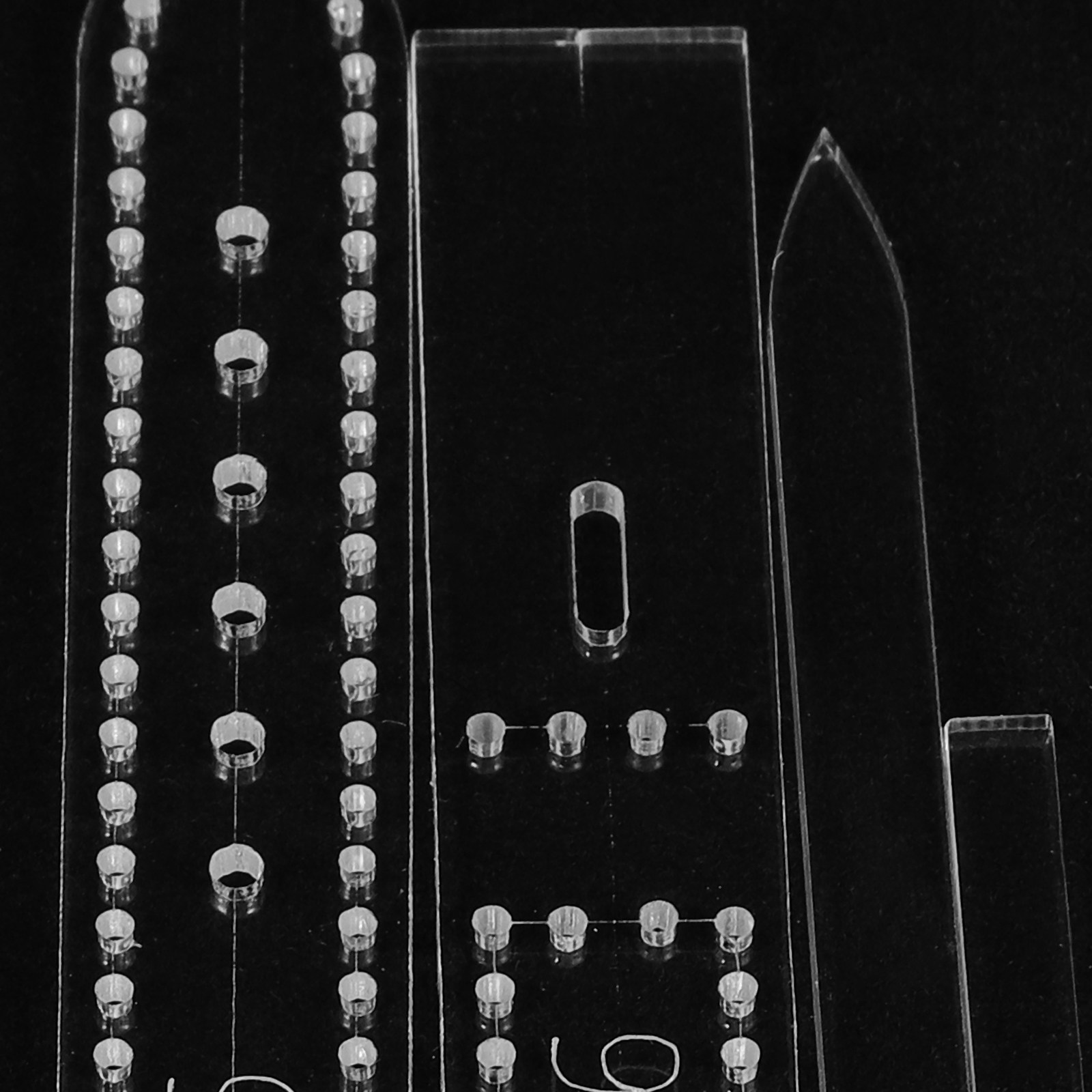 Leatherwork Templates - 8 Parça Akrilik Saat Kayışı Şablonu,