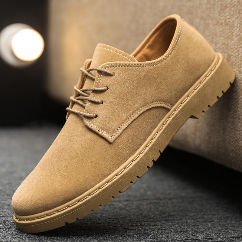 Leather Work Oxfords - Lüks Marka Erkek rahat ayakkabılar Siyah