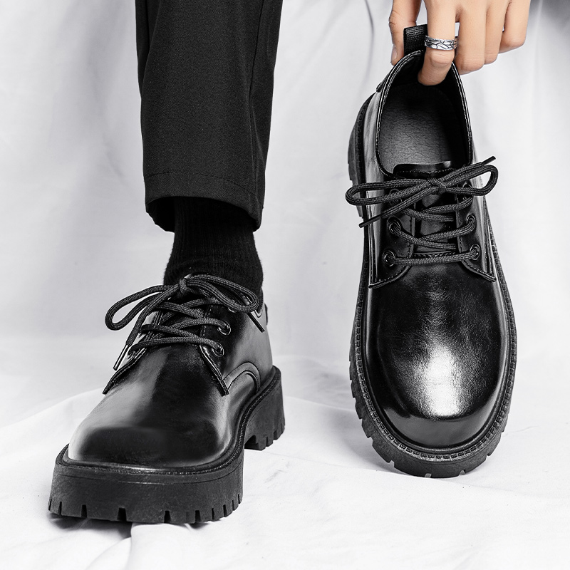 Leather Work Oxfords - Erkek Deri Günlük Ayakkabılar Rahat Bağcıklı