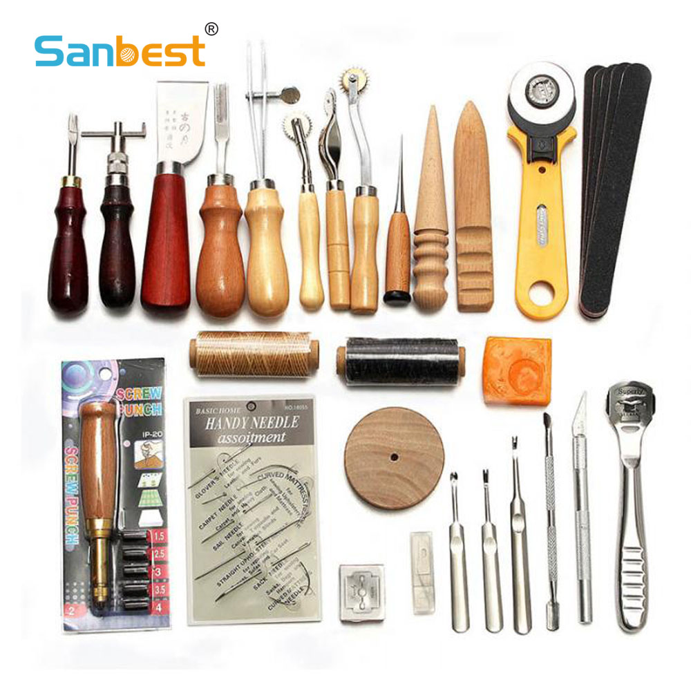 Leatherwork Hammer - Sanbest profesyonel deri zanaat araçları kiti