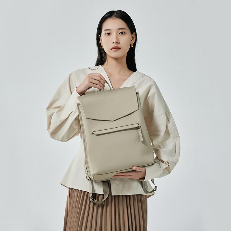 Moda Yeni Japon Ve Kore Basit  - Leather Work Womens Backpack incelemesi ve fiyatı