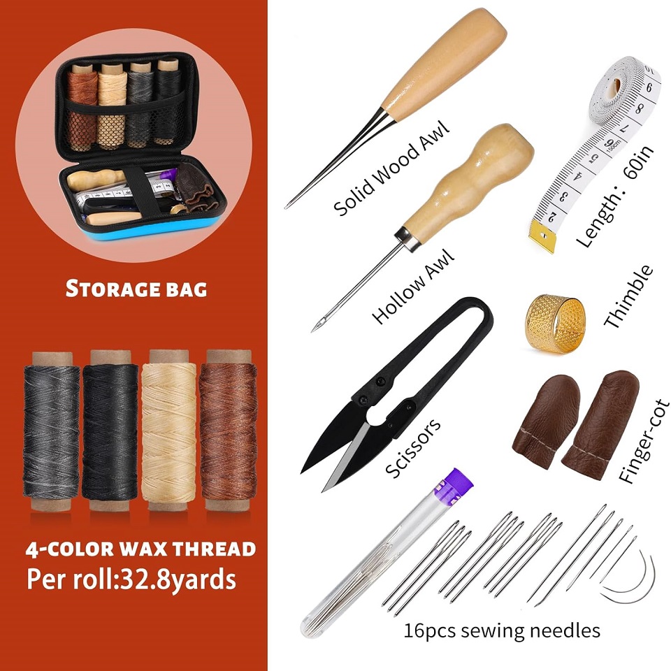 BUDDUR Deri Dikiş alet takımı  - Leatherwork Thread incelemesi ve fiyatı