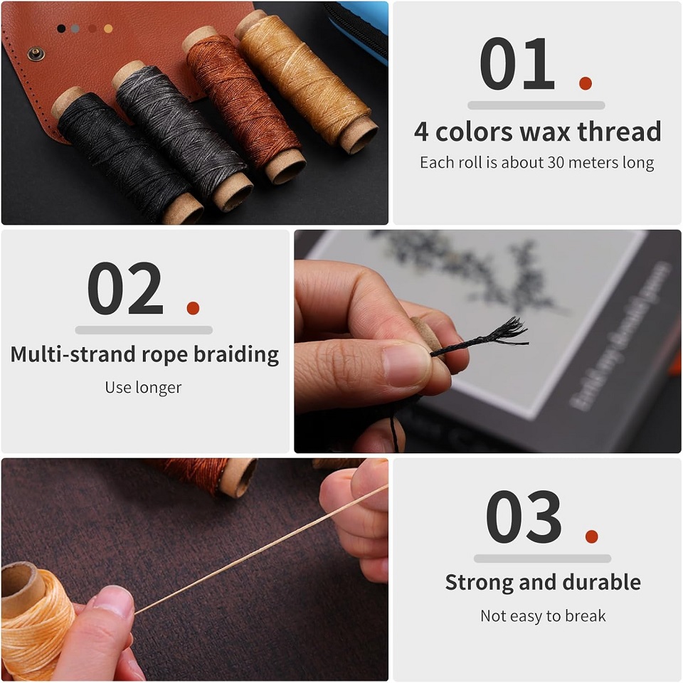 BUDDUR Deri Dikiş alet takımı  - Leatherwork Thread incelemesi ve fiyatı