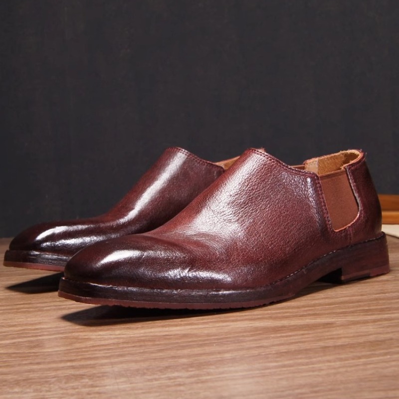 Moda Günlük Kare Burunlu Chels - Leather Work Oxfords incelemesi ve fiyatı