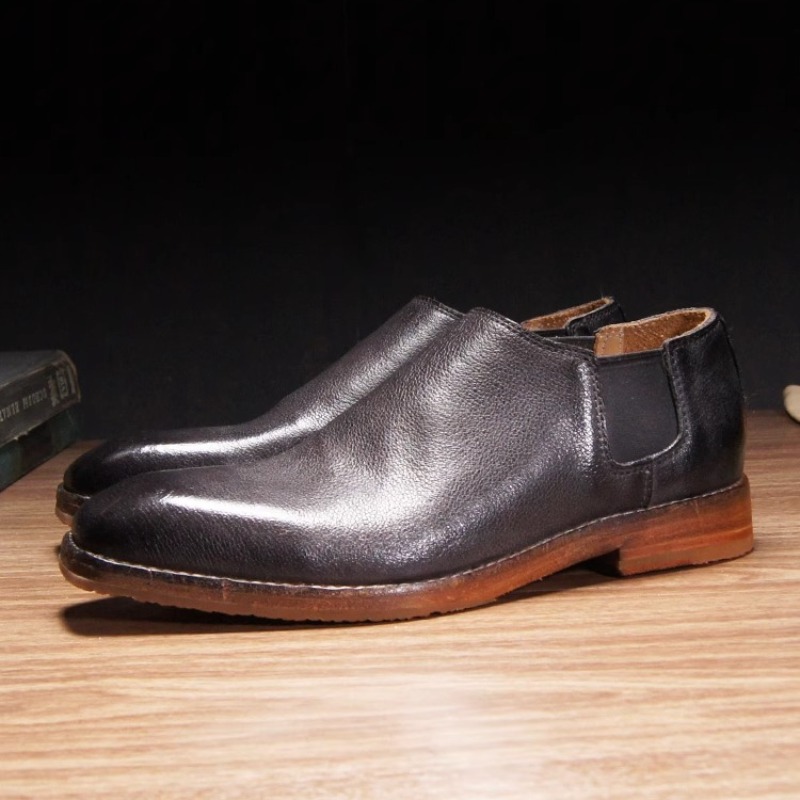 Moda Günlük Kare Burunlu Chels - Leather Work Oxfords incelemesi ve fiyatı