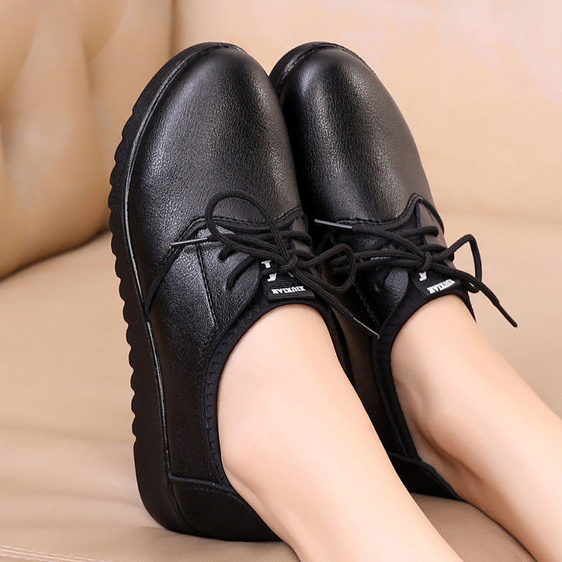 Siyah Oxford Ayakkabı Kadın İş - Leather Work Oxfords incelemesi ve fiyatı