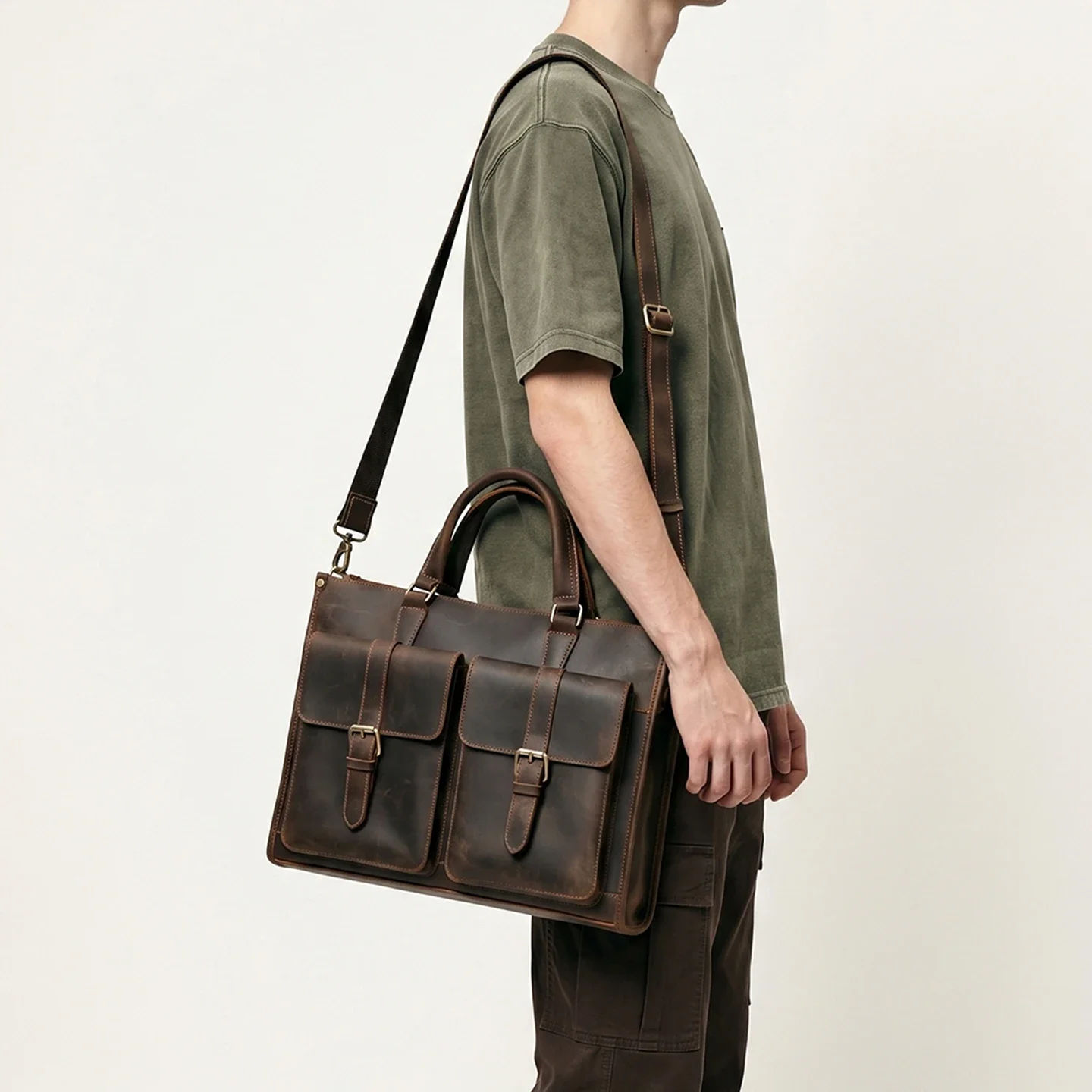 Vintage Hakiki Deri Erkekler İ - Leatherwork Thread incelemesi ve fiyatı