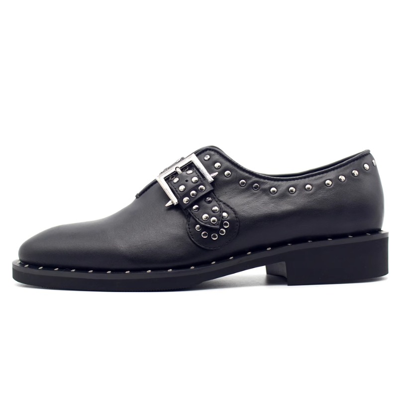 Yeni Moda Perçinli Munk Ayakka - Leather Work Oxfords incelemesi ve fiyatı