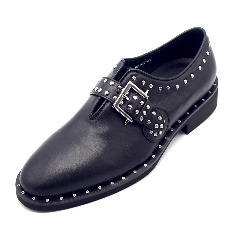 Yeni Moda Perçinli Munk Ayakka - Leather Work Oxfords incelemesi ve fiyatı