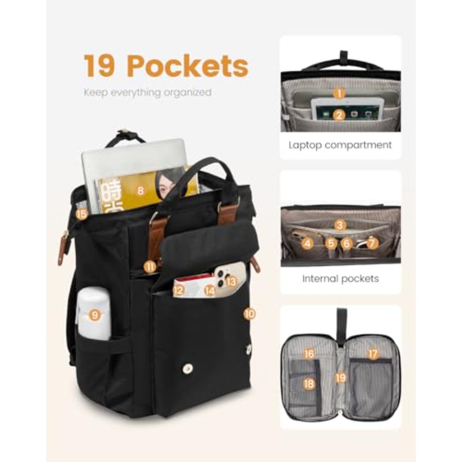 Kadınlar için Laptop Sırt Çant - Leather Work Womens Backpack incelemesi ve fiyatı
