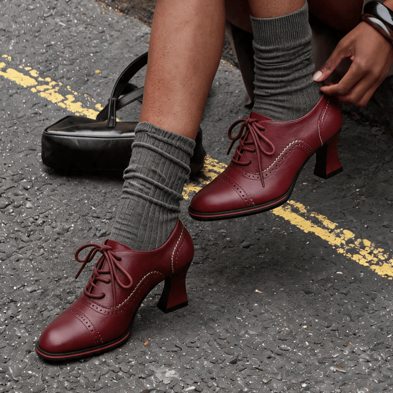 Kadın Suni Deri Brogue Oxford  - Leather Work Oxfords incelemesi ve fiyatı