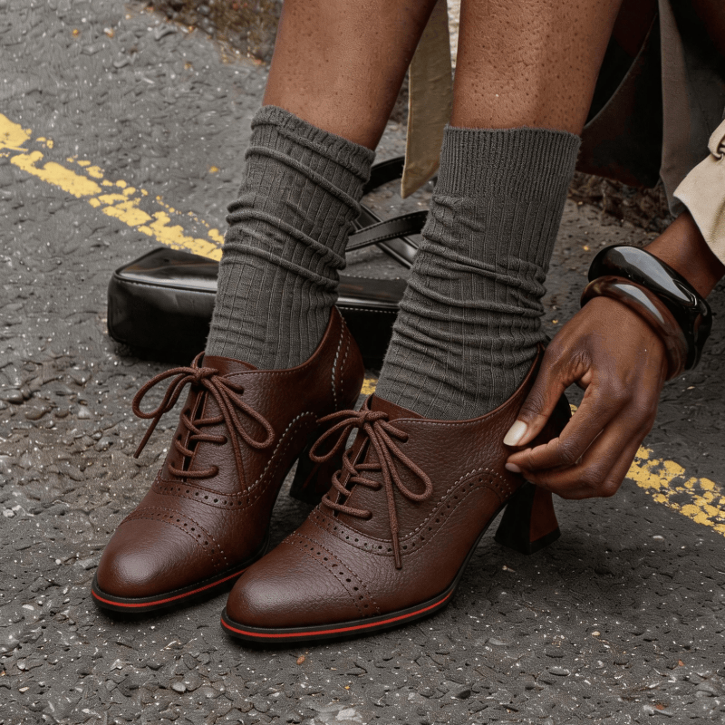 Kadın Suni Deri Brogue Oxford  - Leather Work Oxfords incelemesi ve fiyatı