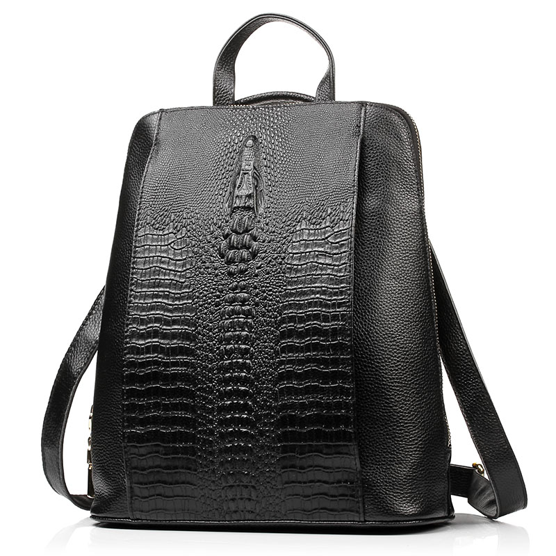 Zency Kadın Timsah Derisi Sırt - Leather Work Womens Backpack incelemesi ve fiyatı